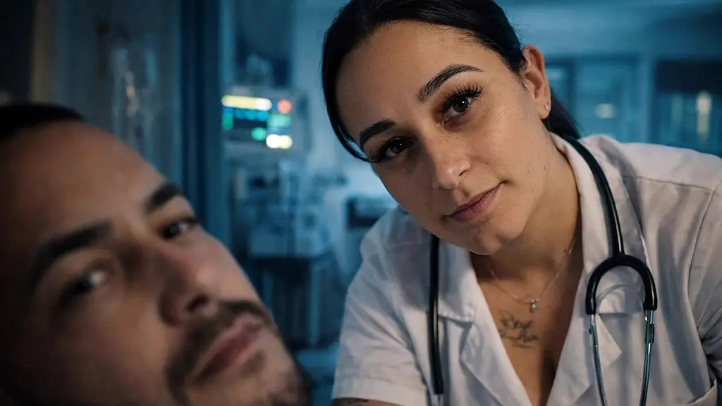 unexpected erection in front of the nurse