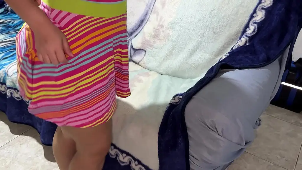 horny step mother cleans her house showing off her big ass and tempts her step son