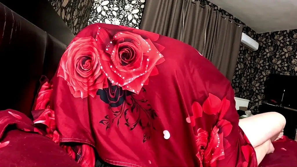 dark staircase seduction. shiny long jacket, under sheet sex and double cum finish