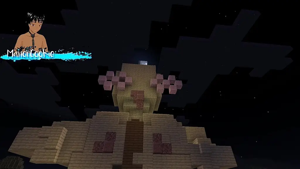 minecraft - playing on a server and showing off my builds that may look like something erotic
