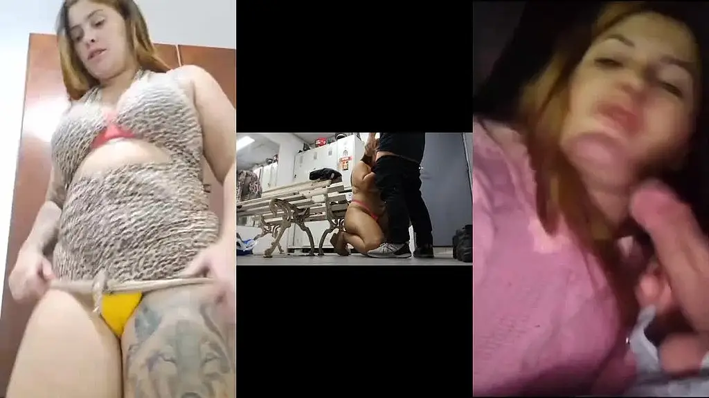 ruiva casada fode com o frentista no vestuario do posto de gasolina e marido nem percebeu e depois marido goza na boca da safada