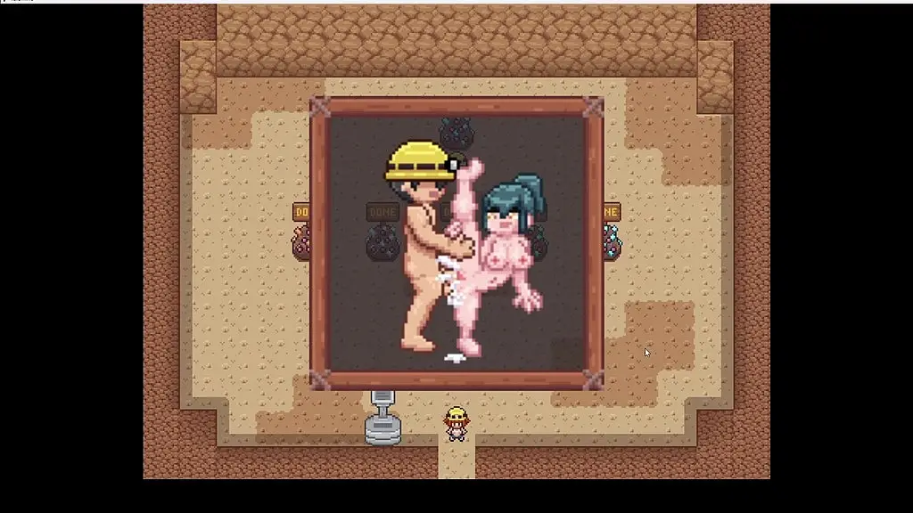animated pixel art gallery - miner girls complete gallery