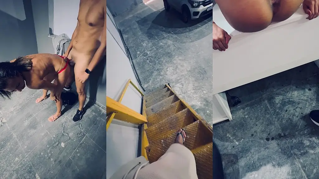 um dia, duas aventuras: hotwife se entrega num galpao e ganha leitinho na boca depois visita cafofo do bbc e ele crava a piroca no seu cuzinho, corno registra tudo