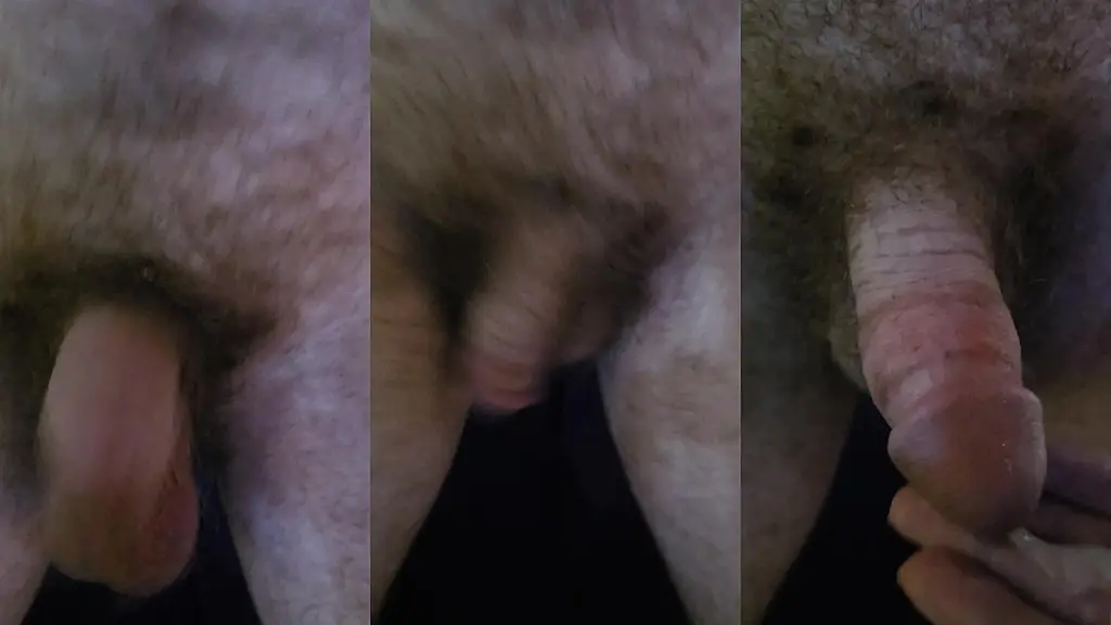 close up of my cock floping around until i cum.
