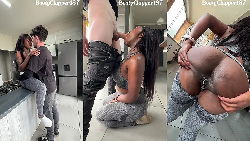 black girl gets facefucked and pounded by white bull