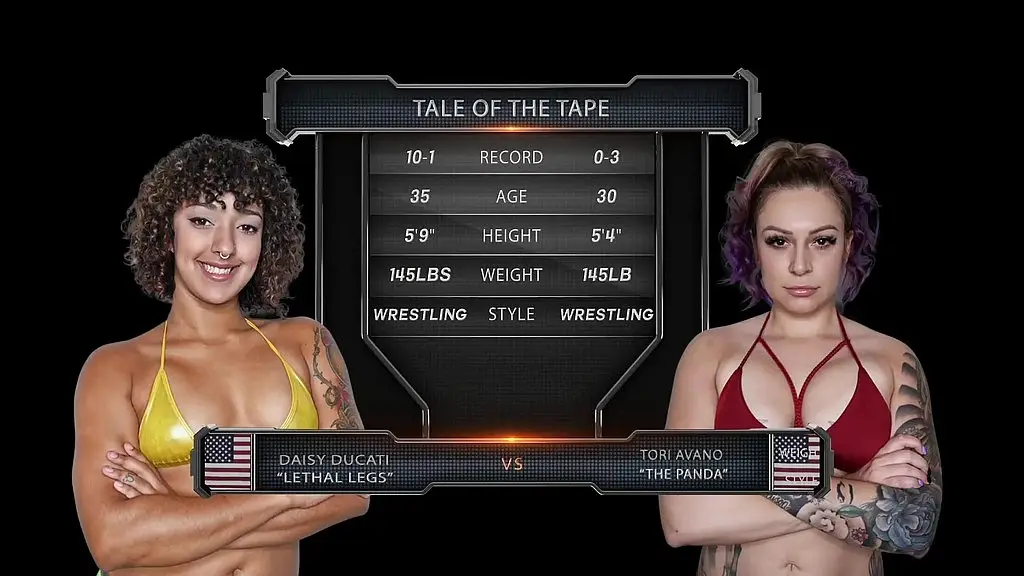 tori avano vs daisy ducati female wrestling