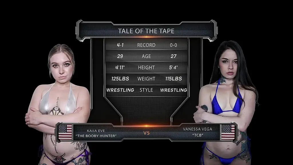 kaiia eve vs vanessa vega female wrestling