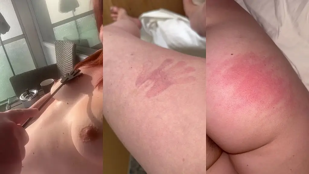 palm paddle spanking and aftermath compilation from trip 4