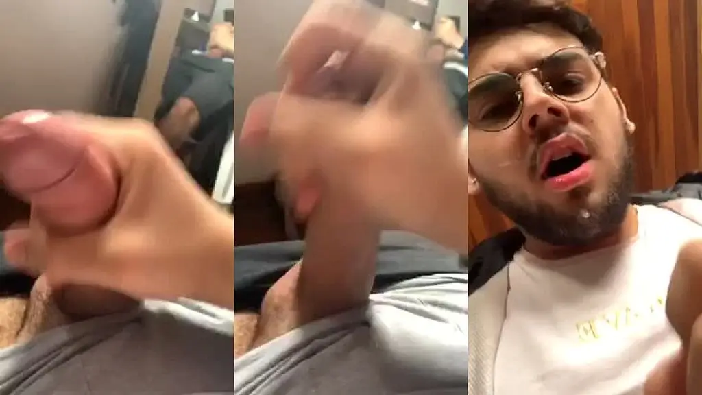gozando na propria boca