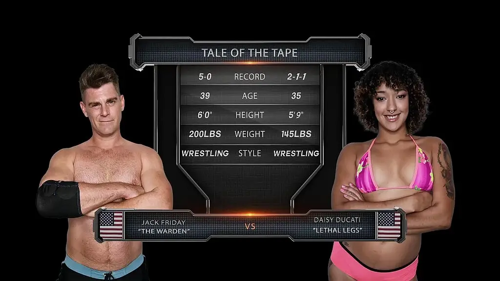 daisy ducati vs jack friday mixed wrestling