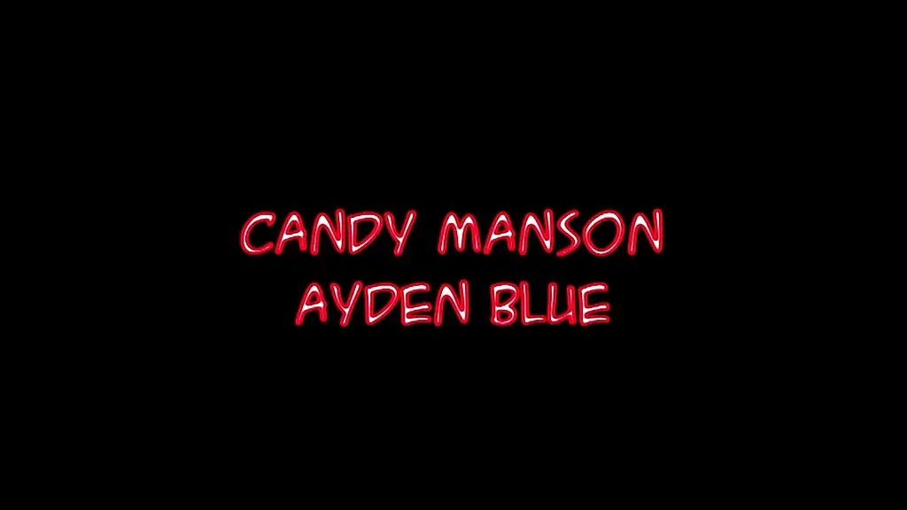 candy manson and ayden blue share talon s facial cumshot after blowjob