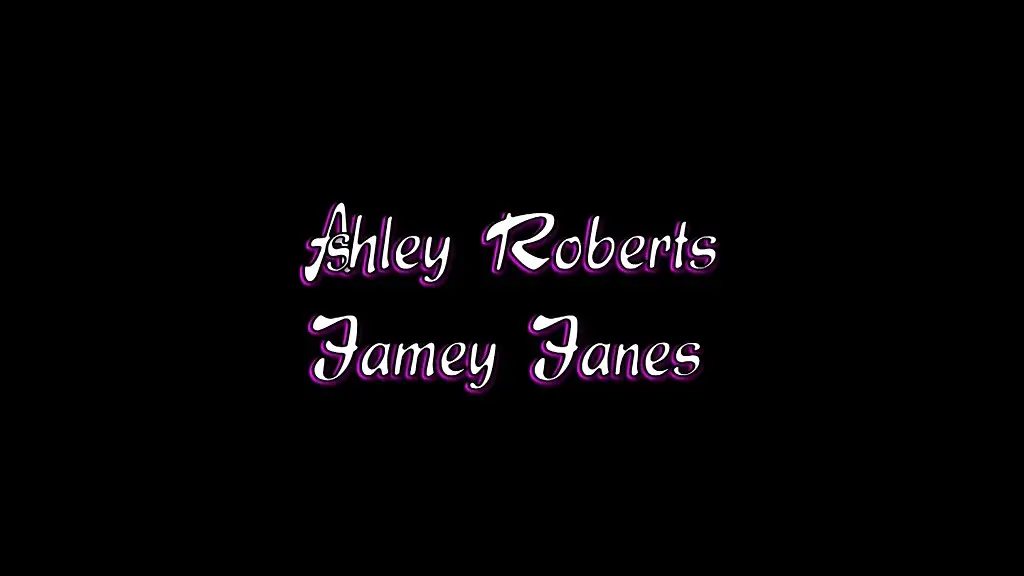 ashley roberts fingers jamey janes in lingerie and heels