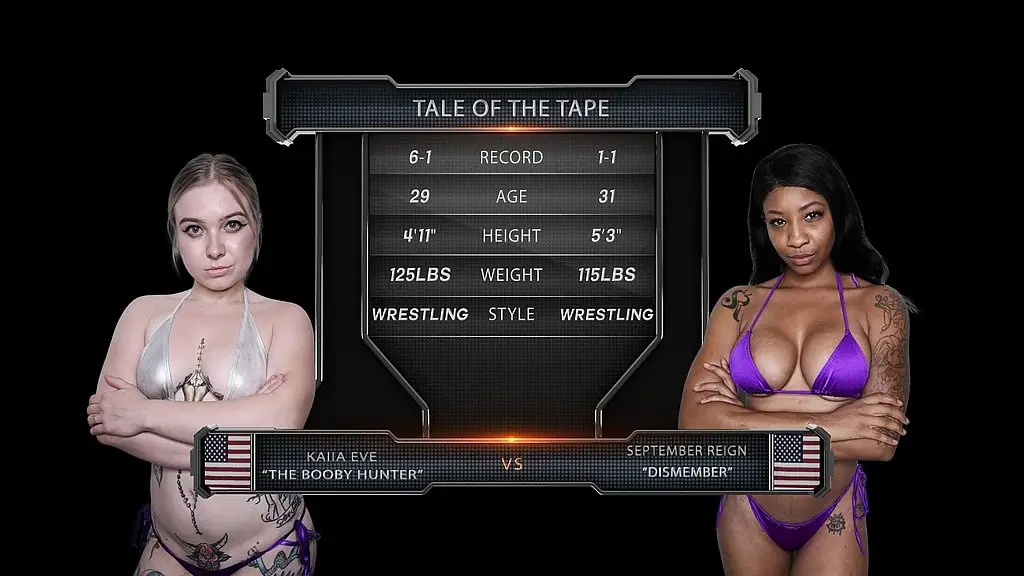 kaiia eve vs september reign female wrestling