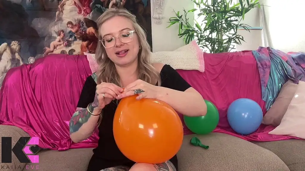 balloon inflate to pop