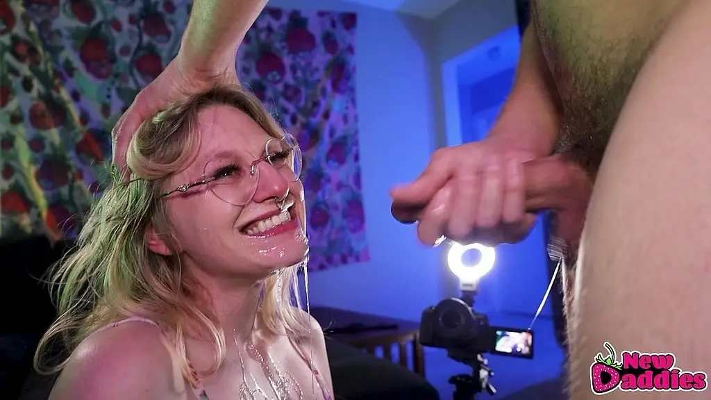 blonde goth whore face fucked to oblivion :3