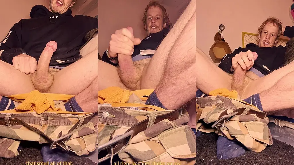 sweaty jock and socks dick jerking verbal
