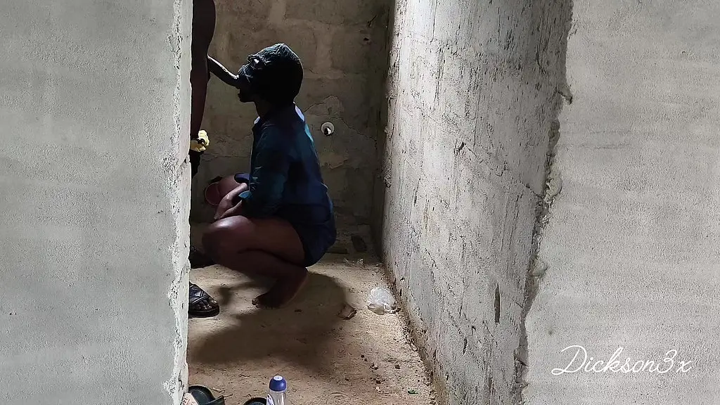 fucking that bitch in a toilet of an uncompleted building doggy