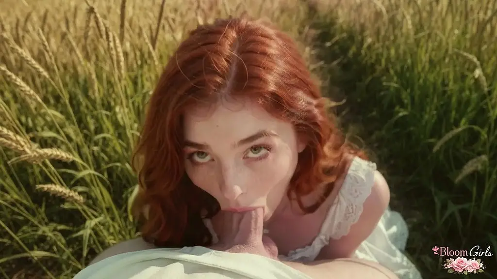 my sweet 18-year-old stepsister let me fuck her tight, juicy pussy right in the middle of a field! she moans like a real whore[ai]