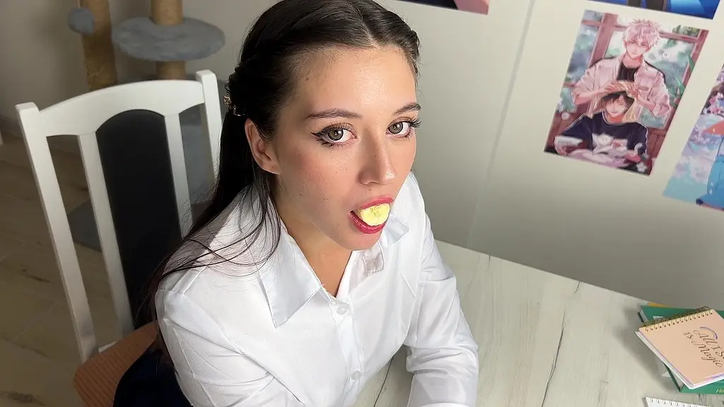 pov free use schoolgirl s pussy while she doing homework!