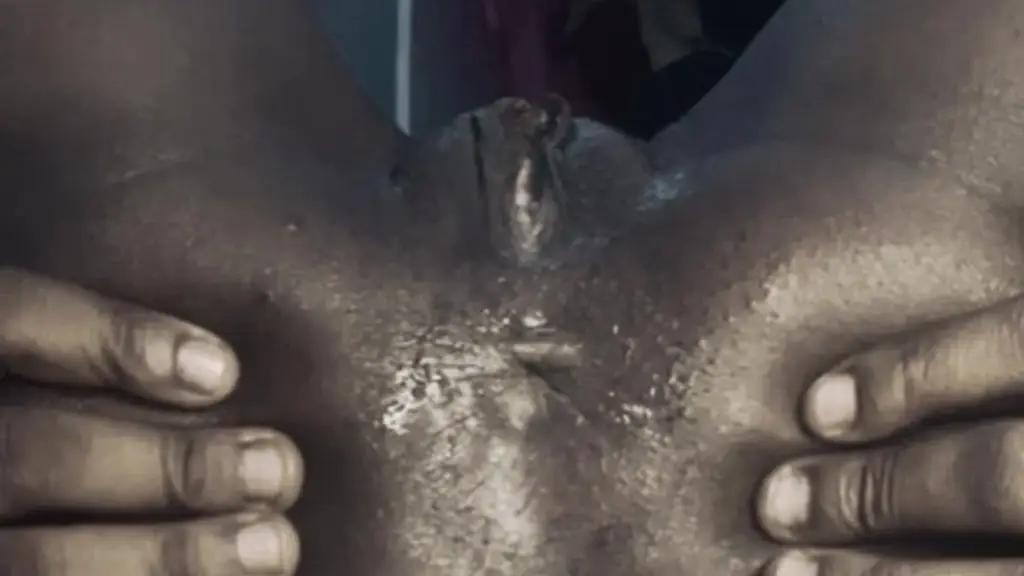 creamy wet black pussy and asshole