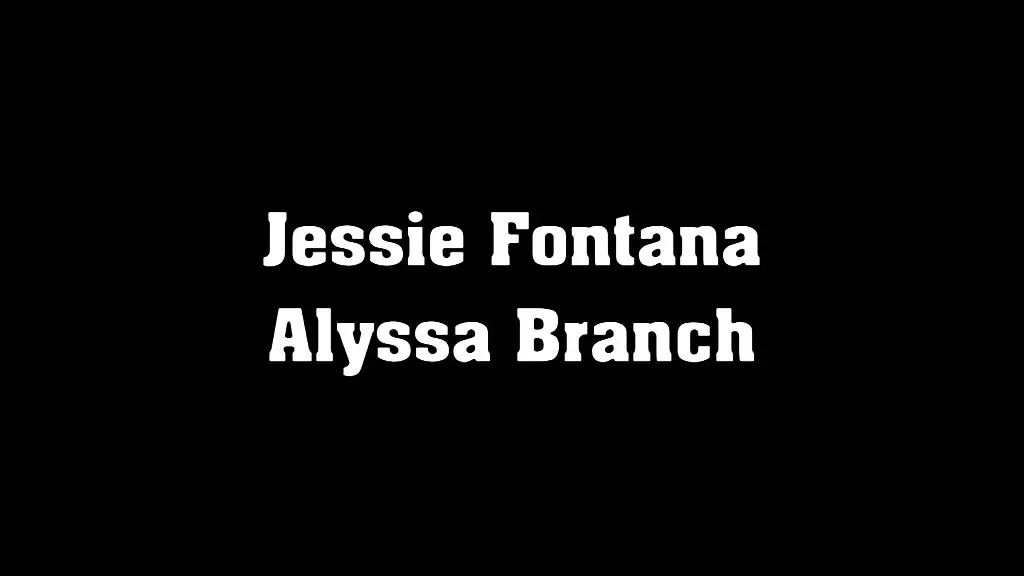 jessie fontana & alyssa branch share big cock threesome