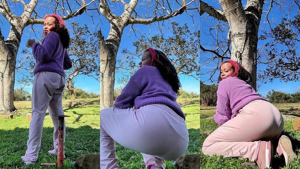 farting outdoors on camping risky farts big ass in nature