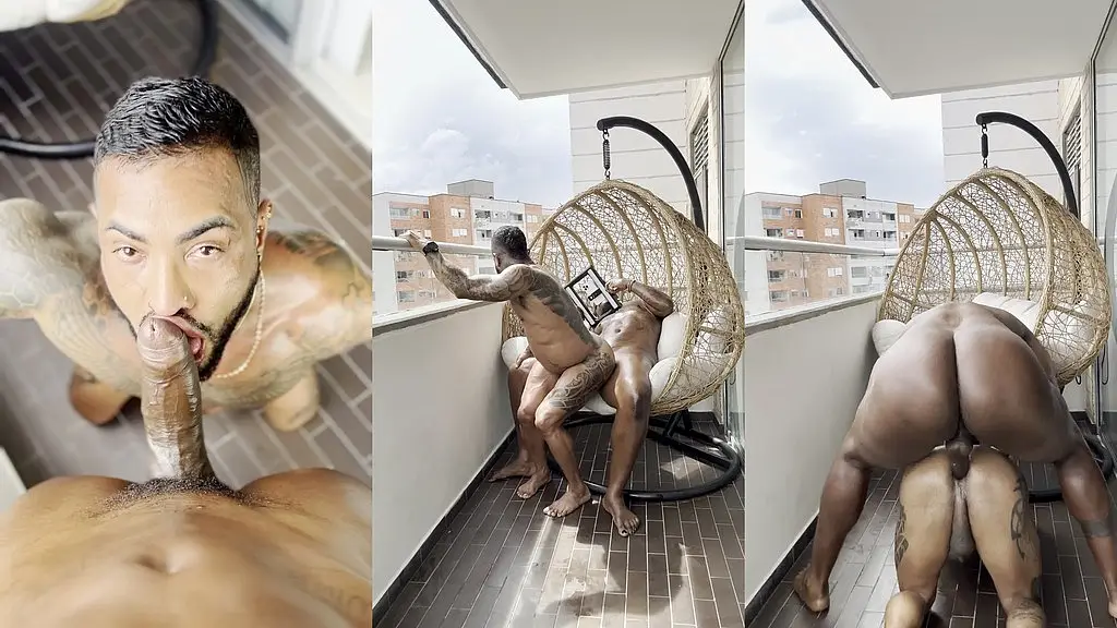 daddy black xxx flip fucking with colombian body builder while workers watched!