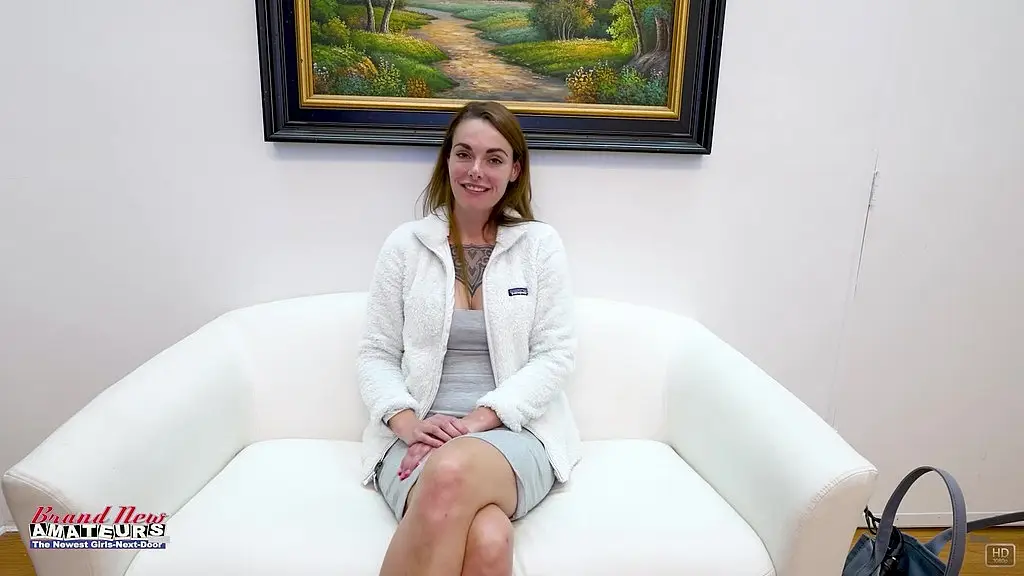 parker displays her tattoos and big tits in audition rimjob with toys!