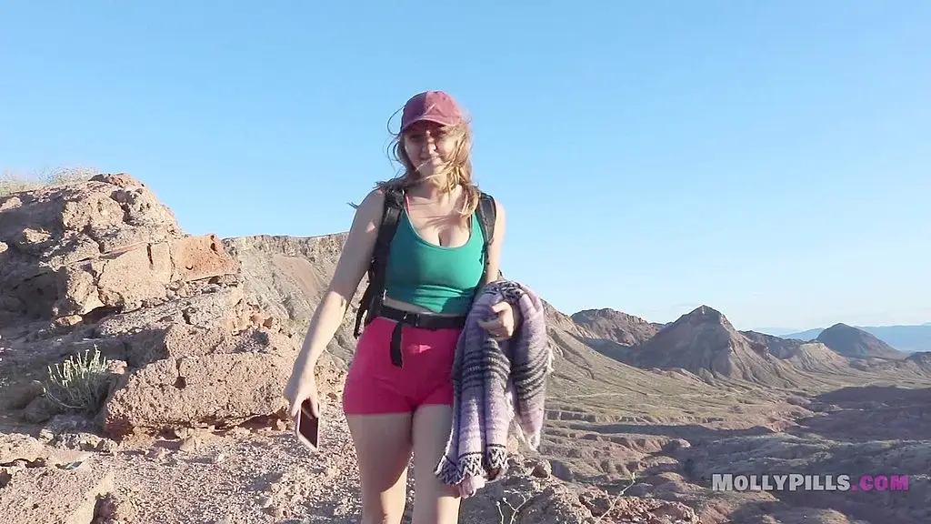 real amateur couple has risky roadside sex after a beautiful hike - horny hikers - molly pills - gorgeous natural tits amateur girl rides cock with ruined cumshot
