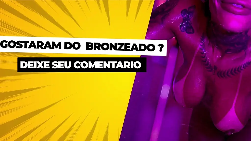 cheguei do bronze e tive que registrar esse delicioso banho, iria gozar para voces, mas alguem ligou e cancelou o video.nao liguem no whatsapp