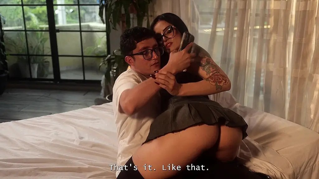 is this your first time fucking someone in the ass? nerd boy fucks his gothic stepmom’s ass for the first time—full 4k video! fercat & pipeboy