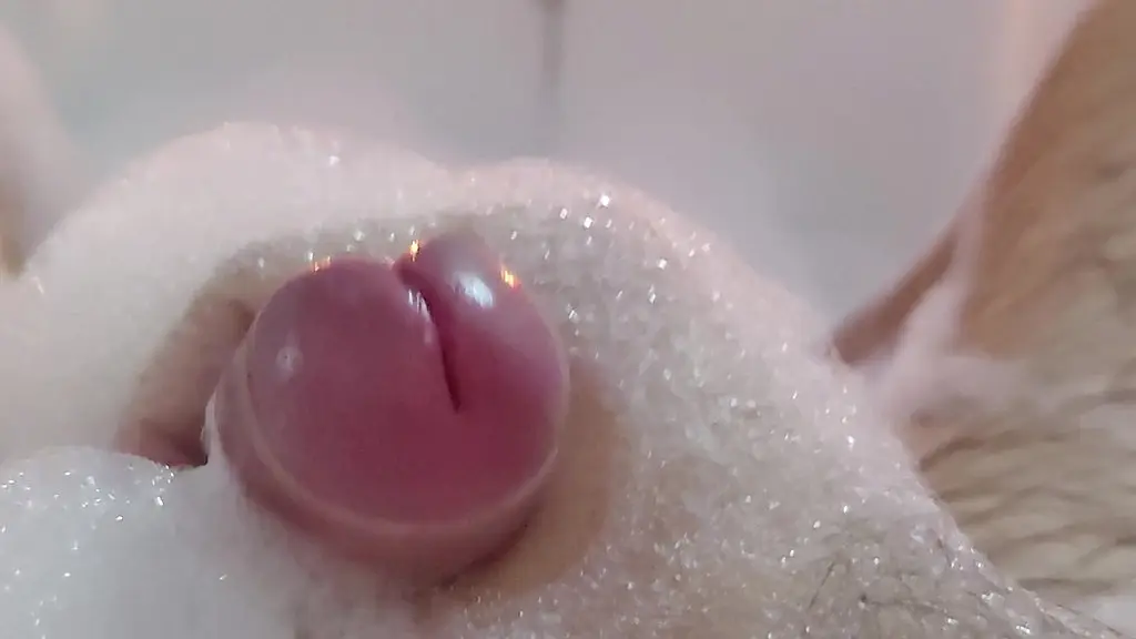 covered in foam — my intense bathroom solo finish