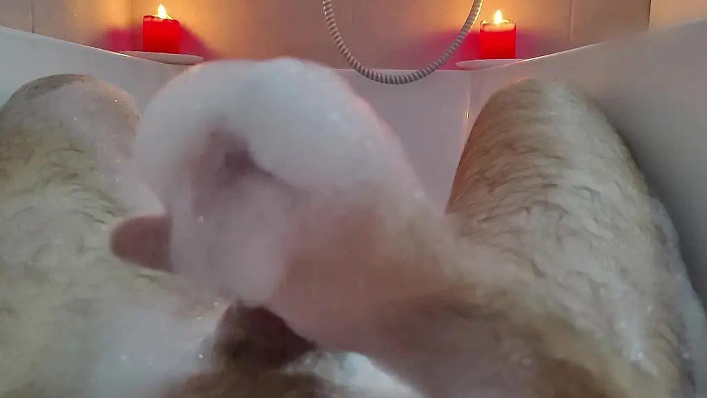 nothing but foam — intimate bathroom solo