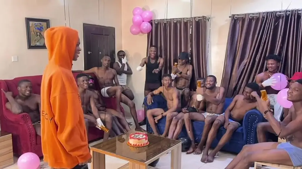 19 guys showed up for my birthday  