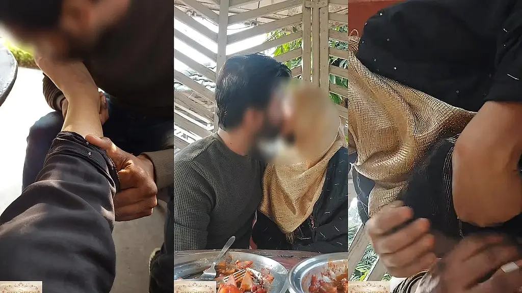 interfaith outdoor risky romance between hijabi girl and small cock boyfriend