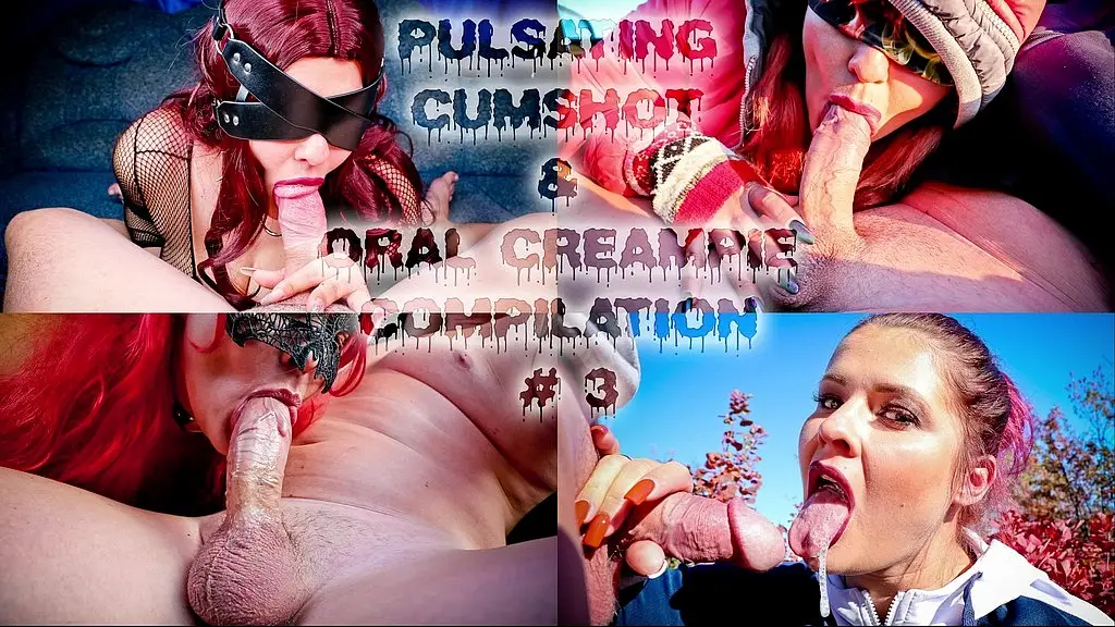 best throbbing and pulsating cumshot compilation by amateur couple, oral creampie 3