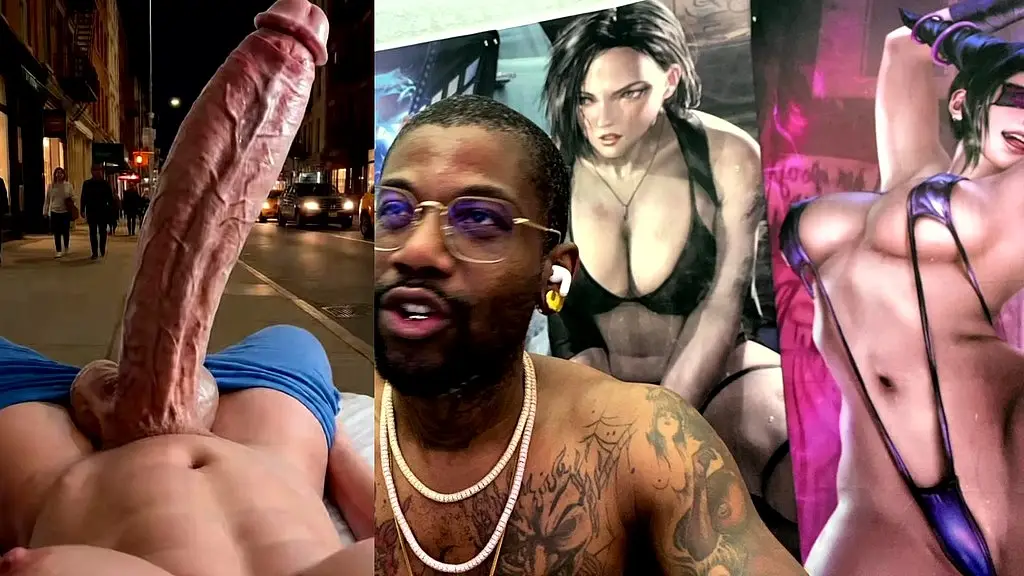 huge fucking transgender bwc cumming thicc fucking loads in public, ai generated