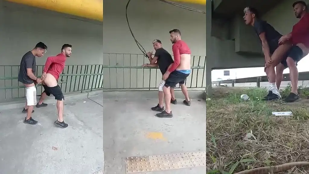 fodendo na marginal tiete,na passarela,carros passando ,eu e meu primo fodendo
