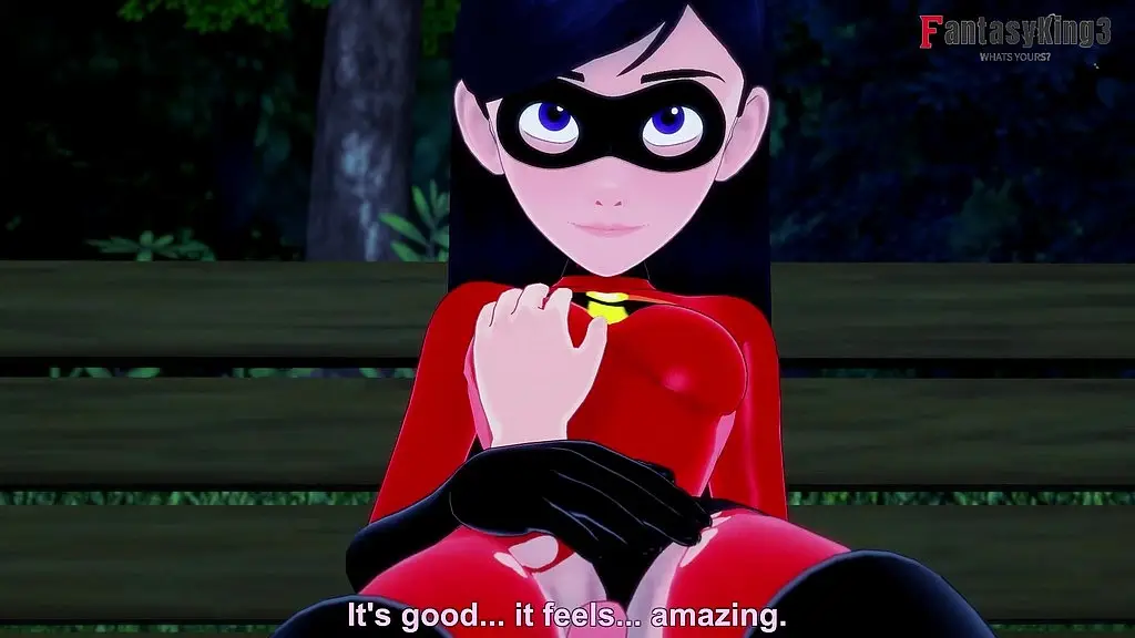 violet parr in the park - the incredibles - premium