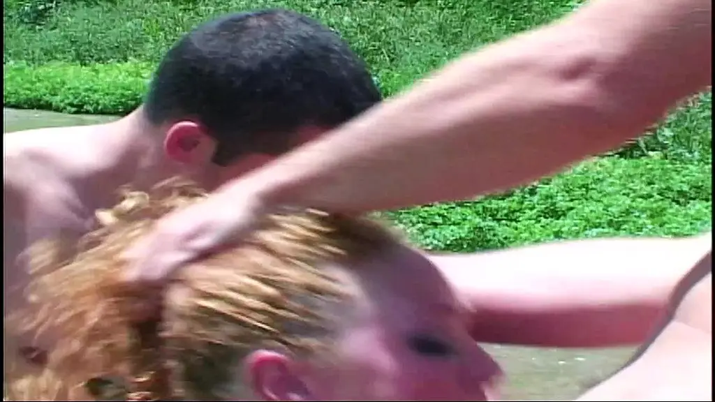 audrey hollander takes double anal from otto bauer outdoors