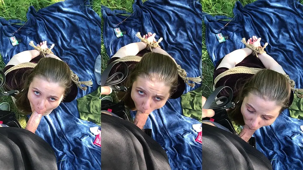 blowjob in the forest
