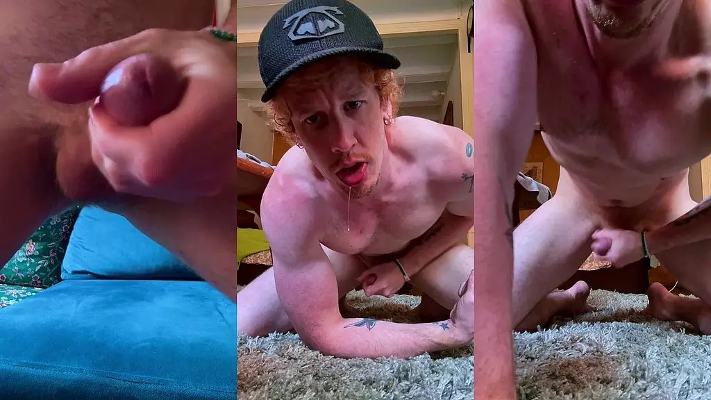 christian hunter goons and drools all over his cock until his brain melts