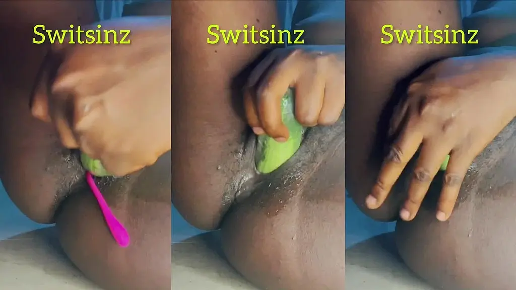 big cucumber deep in my wet pussy