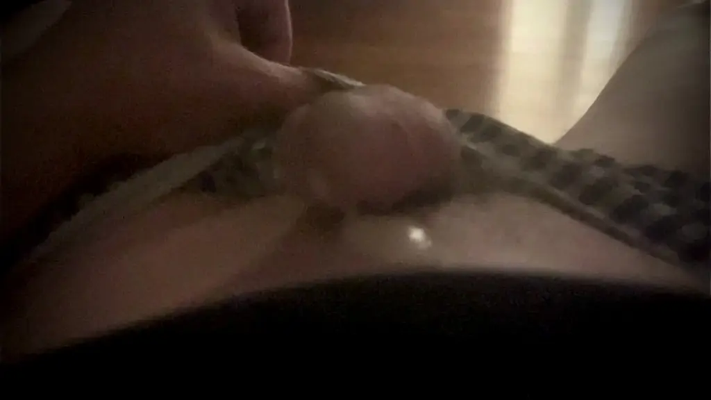 boy found his stepdad s self video of his soft cock premature cumming handsfree
