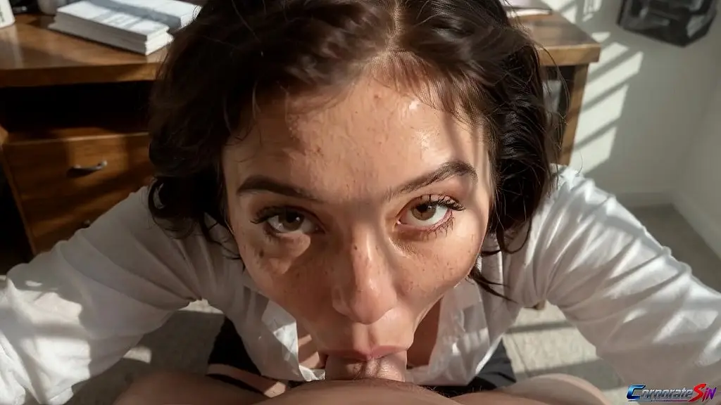my secretary made too many mistakes, now she will ask for forgiveness with anal. [ai]