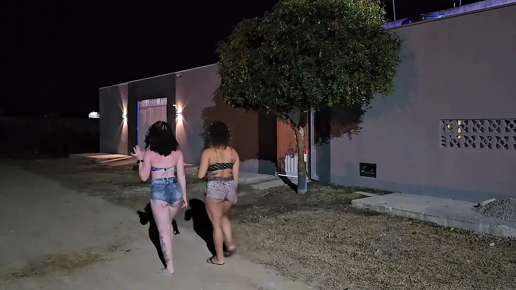 nao limpei a piscina de proposito so pra comer as duas putas mais interesseiras do bairro