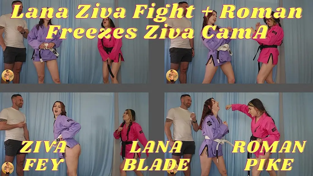 lana ziva fight roman freezes ziva cam a 4k