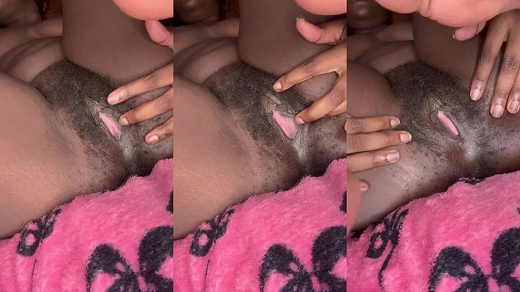 gentle soft touches, she showing off her hairy fat big pretty pussy