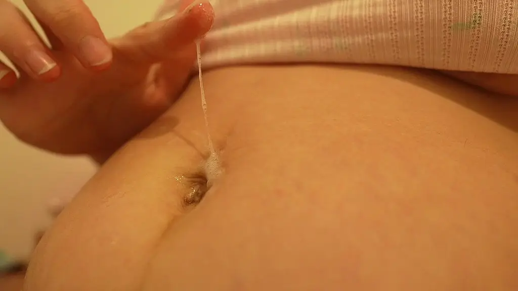 stepmom belly button play