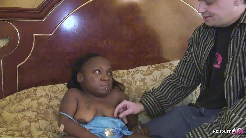 black ebony female midget mature get freaky interracial casting fuck by big cock white guy